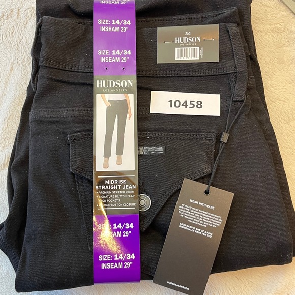 Hudson Los Angeles Black Denim Jeans Women's Size 14 Bootcut - Picture 12 of 12
